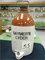 Gaymer's Cyder 2 Gal. Crock Jug (Hairline)
