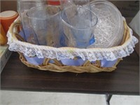 Basket glassware