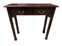 CHERRY CHIPPENDALE CONSOLE TABLE