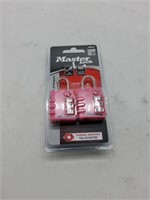 2 pink master locks