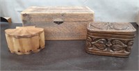 Flat- Wood Trinket Boxes