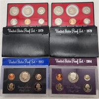 1979-79-83-84 US Mint Proof Sets