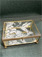 Jewelry and glass jewelry box