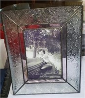 Leaded Glass Standing Picture Frame