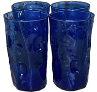 Cobalt Blue Tea Glasses