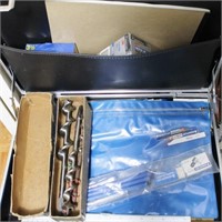 ATTACHE CASE WITH BRACE BITS, RULERS, OFFICE