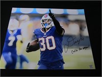 DANE JACKSON SIGNED 16X20 PHOTO BILLS COA