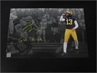 JAKE MOODY SIGNED 11X17 PHOTO MICHIGAN COA