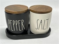 Rae Dunn Salt & Pepper 4”