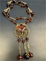 1920’s-1930’s czech glass necklace