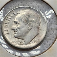 1952 Roosevelt Dime