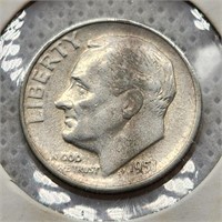 1951-S Roosevelt Dime