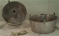 VINTAGE ALUMINUM ANGEL FOOD CAKE PAN'S