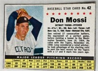 1961 Post Cereal #42 Don Mossi