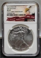 2016 Slab Silver Eagle NGC M69 w/