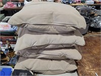 (4) Light Brown Throw Pillows