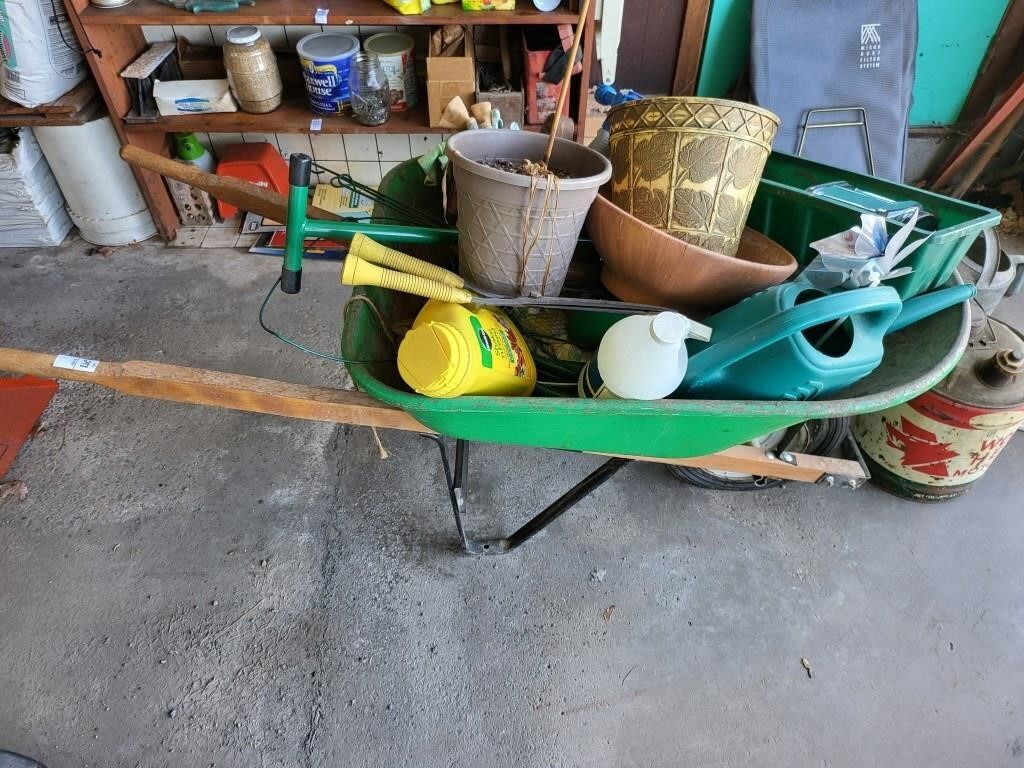 Wheelbarrow and Garden supply
