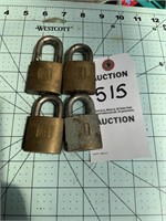 4 Vintage Locks