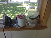 Vintage Iron, Coffee Pots, Metal bucket, misc