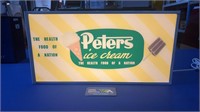 NEW PETERS ICE CREAM LIGHT  BOX HAS LEED