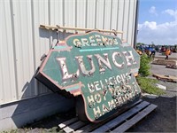 Greene's Restaurant Dbl Sided Neon Sign