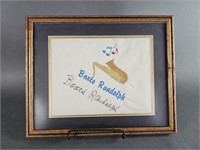 Signed and Framed Boots Randolph Hankie