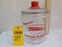 Tom's Toasted Peanuts Jar 8"