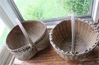 2 Handwoven Baskets