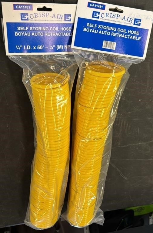 2 self storing coil hose