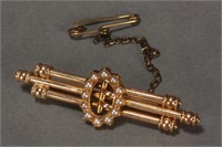 Victorian 9ct Gold Brooch,