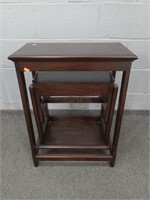 Solid Wood Folding 3 Step Stool