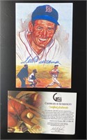TED WILLIAMS SIGNED PHOTO