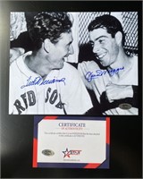 Ted Williams Joe DiMaggio signed photo