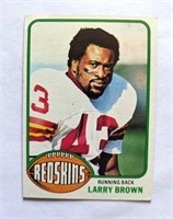 1976 Topps Larry Brown Redskins Card #115