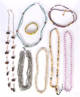 Group of 8 Necklaces & Bracelets w/Box