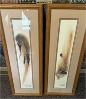 2 - Framed John White Indian Prints