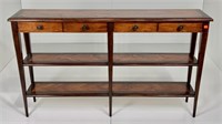 Sofa table (hall table), Parquetry veneer top and