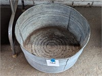 22" Galvanized Washtub