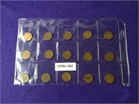 SHEET OF WHEAT CENTS SEE PHOTO