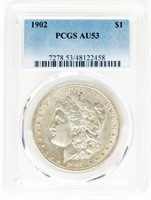 Coin 1902(P) Morgan Silver Dollar-PCGS-AU53