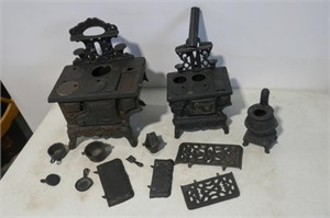 Miniature Cast Iron Stove, Etc