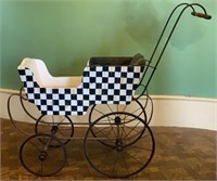 Antique Stroller Painted in "McKenzie Childs" Styl