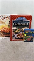 2 COOKBOOKS & WEBERS ART OF THE GRILL DECK CARDS