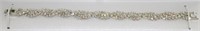 Friedman's Jewelers White Crystal Fashion Bracelet