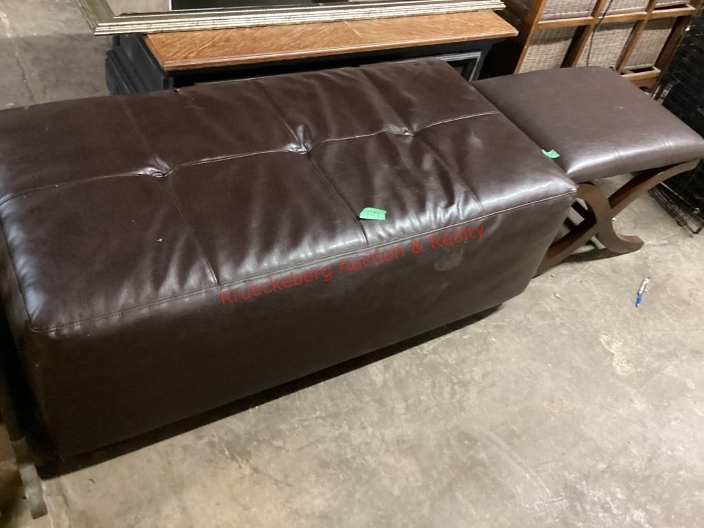 4' Cushion Bench & Small Sitting Bench