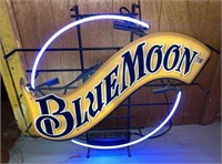 Blue Moon Neon Beer Sign