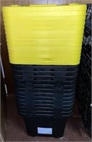Lot of 13 HDX Plastic Storage Totes w/ Covers