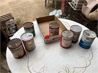 Assorted Paper Oil Cans