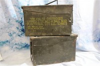Military Ammo Boxes lot of 2