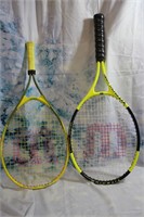 Lot of 2 Wilson Racket Ball Rackets